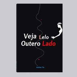 A minimalist book cover design featuring a silhouette of two figures, a man and a woman, facing each other on opposite sides of the cover