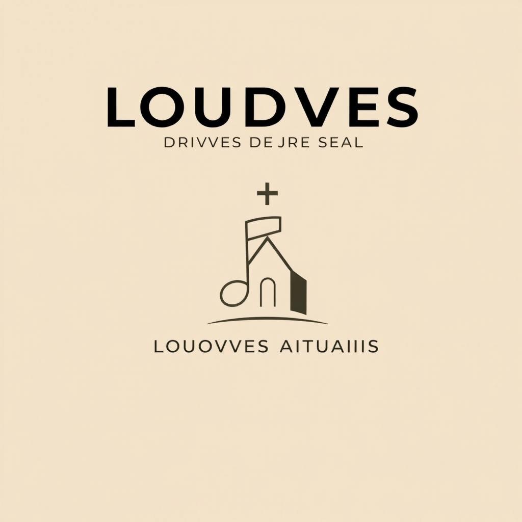 A minimalist book cover for the title "Cuidado com Louvores Atuais na Igreja", featuring a reflective and cautionary theme