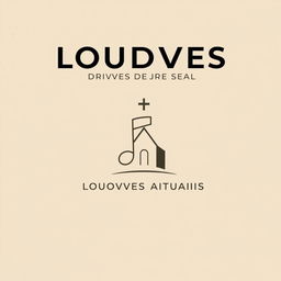 A minimalist book cover for the title "Cuidado com Louvores Atuais na Igreja", featuring a reflective and cautionary theme