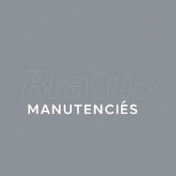 A professional T-shirt design featuring the name 'Bratus Manutenções' displayed prominently