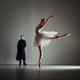 a graceful ballerina dancing elegantly, showcasing the beauty and art of ballet