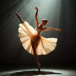 a captivating image of a ballerina dancing with elegance and grace, embodying the beauty and artistry of ballet