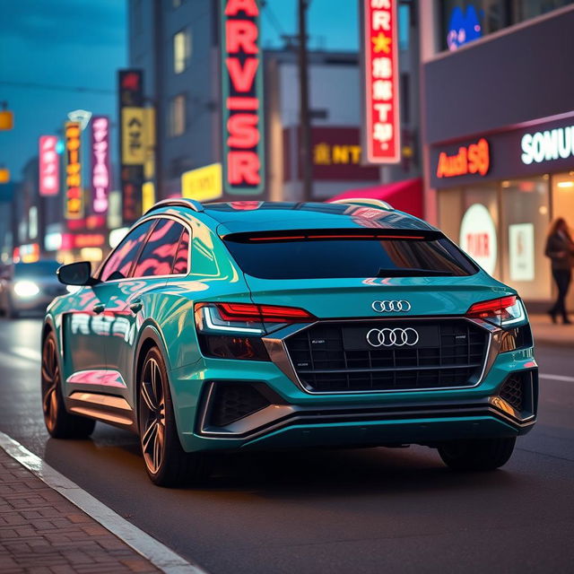 An Audi RSQ8 styled as if it were designed in the 1990s