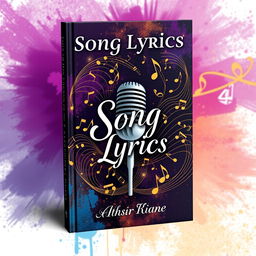 A captivating book cover for a song lyrics book