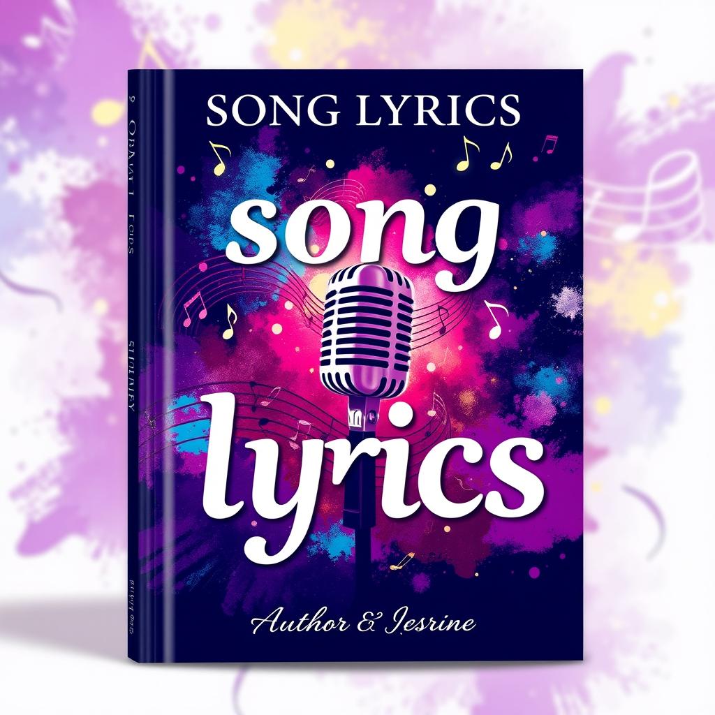 A captivating book cover for a song lyrics book