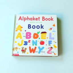 An enchanting book cover designed for an alphabet book