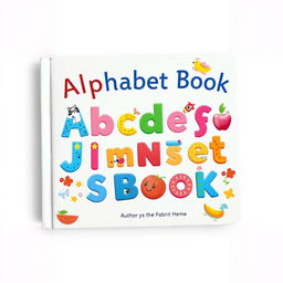 An enchanting book cover designed for an alphabet book