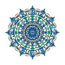 Intricate mandala design featuring the letters of the alphabet woven into an elaborate pattern, each letter artistically integrated and harmoniously forming a circular layout