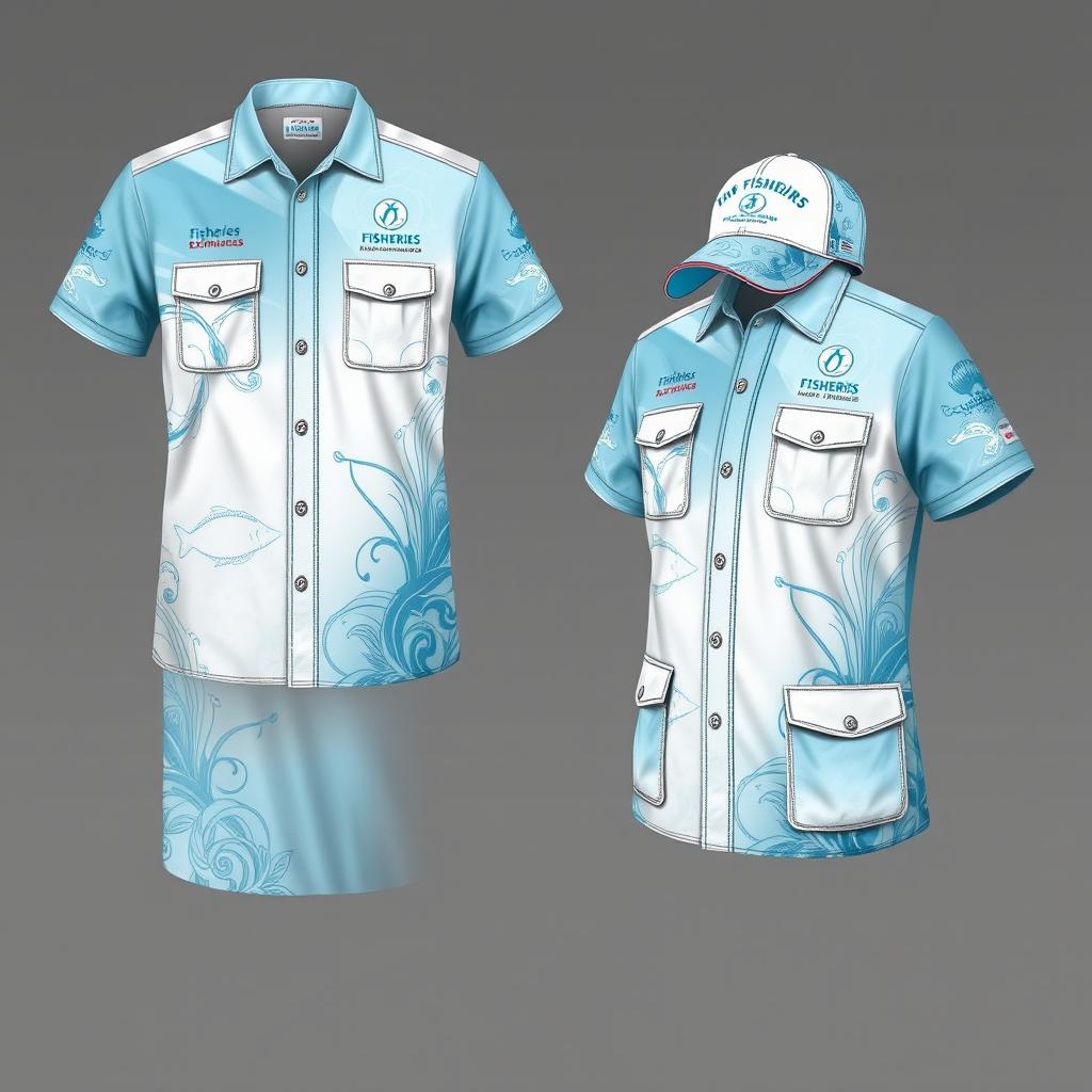 A creative and professional design for a fisheries extension service uniform