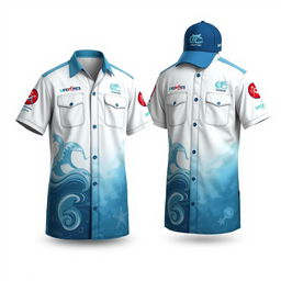 A creative and professional design for a fisheries extension service uniform