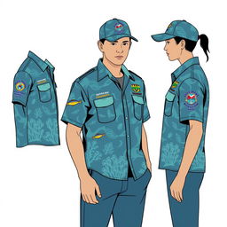 A thoughtful design for a fisheries extension service uniform tailored for community engagement