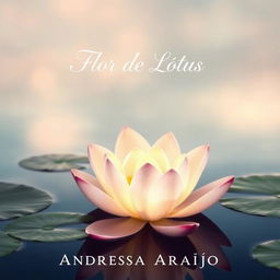 A beautifully crafted book cover for a romance novel featuring an enchanting lotus flower in a tranquil lake