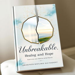 A deeply evocative and hopeful book cover design illustrating the journey of healing and resilience