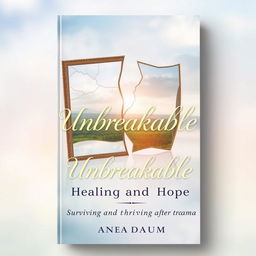 A deeply evocative and hopeful book cover design illustrating the journey of healing and resilience