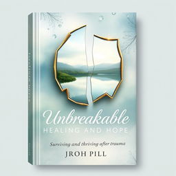 A deeply evocative and hopeful book cover design illustrating the journey of healing and resilience