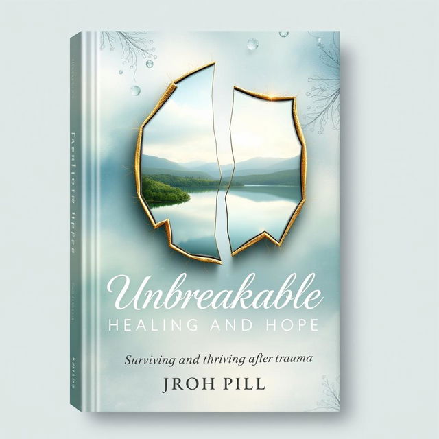 A deeply evocative and hopeful book cover design illustrating the journey of healing and resilience