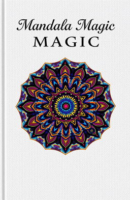 An intricately detailed mandala design with geometric patterns, featured prominently at the center of a book cover