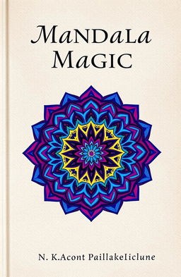 An intricately detailed mandala design with geometric patterns, featured prominently at the center of a book cover