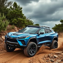 A dynamic and rugged Corvette C8-based SUV, expertly designed for offroading