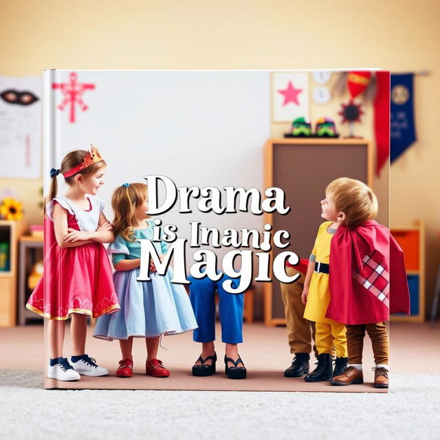 A simple yet captivating HD book cover featuring the title "Drama is Magic" in a whimsical font at the center