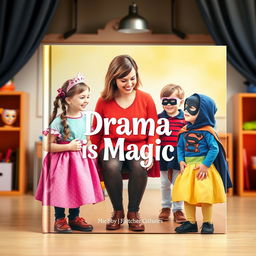 A simple yet captivating HD book cover featuring the title "Drama is Magic" in a whimsical font at the center