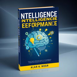 A visually striking book cover design embodying themes of intelligence, strategy, and high performance