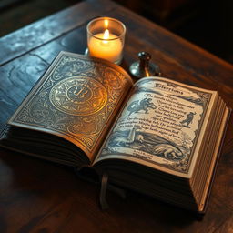 A beautifully ornate, leather-bound book with intricate gold embossing on the cover