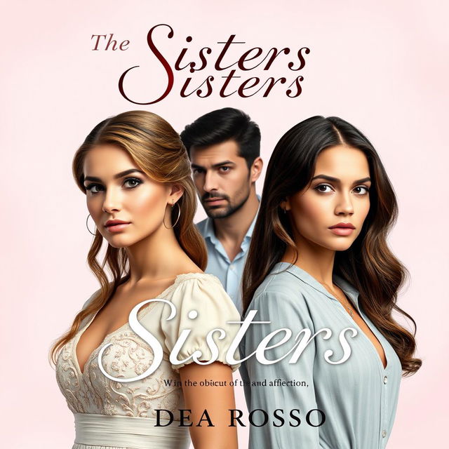 Book cover for a romance novel titled "Sisters", styled like promo photos from the series "Knock on My Door"