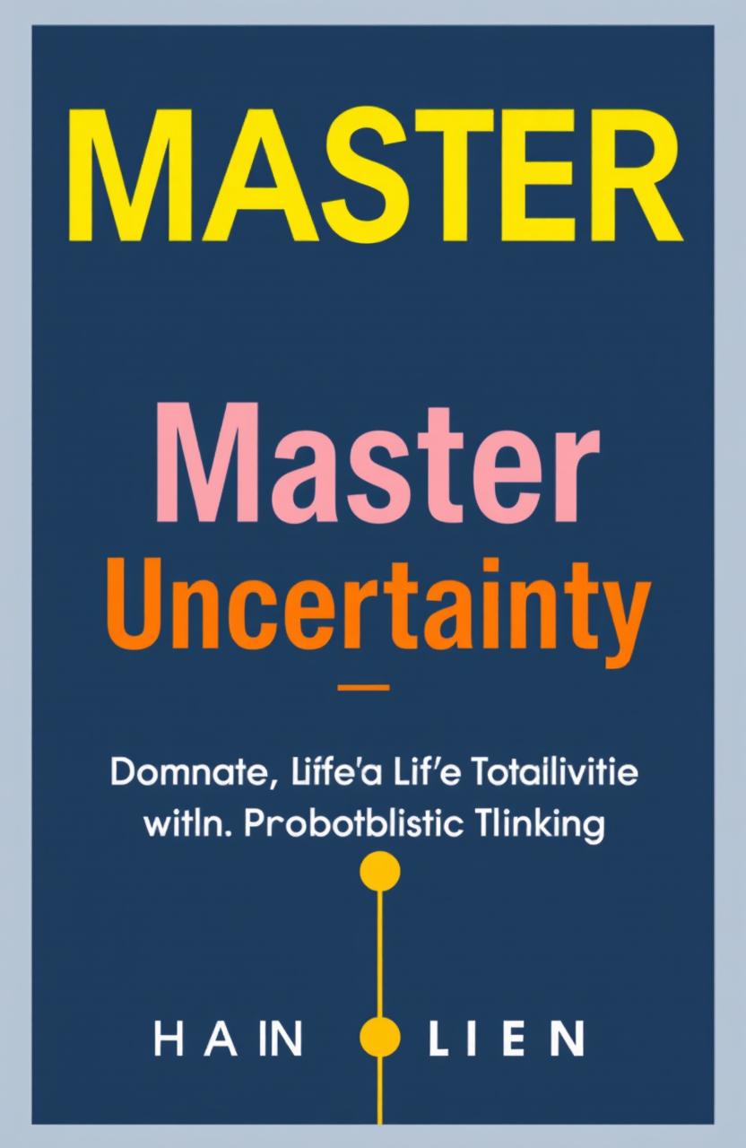 Design a captivating book cover for 'Master Uncertainty: Dominate Life’s Complexities with Probabilistic Thinking'