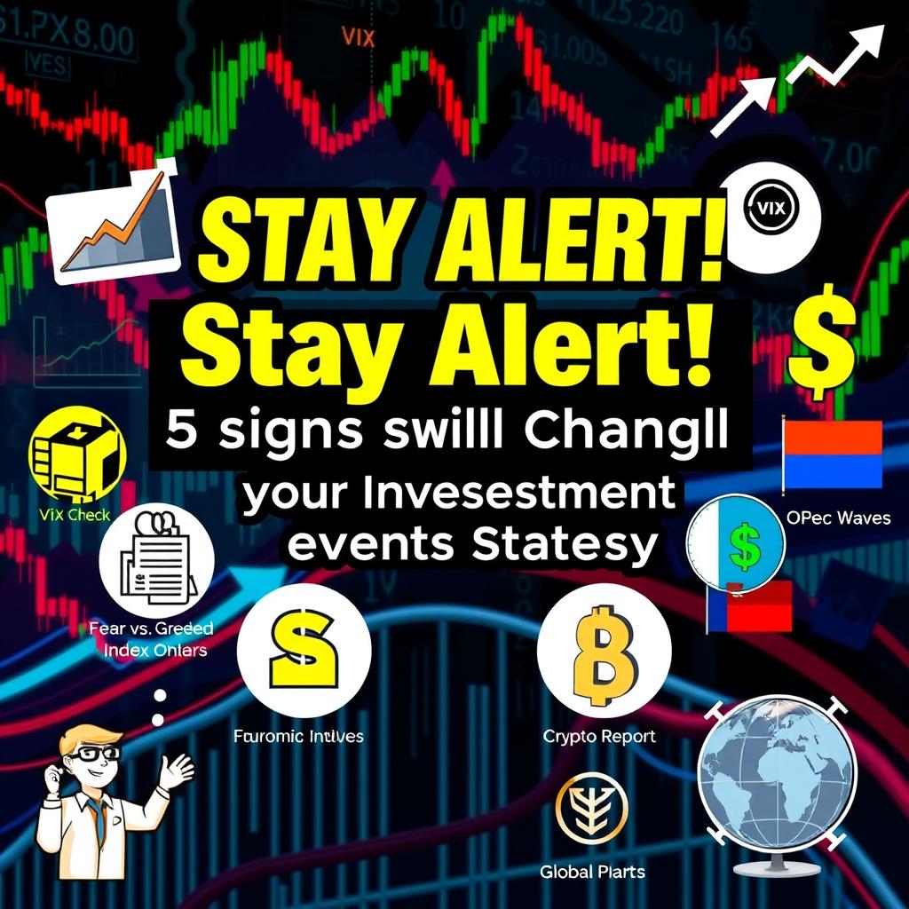 A dynamic stock market-themed background featuring fluctuating stock charts, candlestick patterns, and an abstract rollercoaster image, symbolizing market volatility