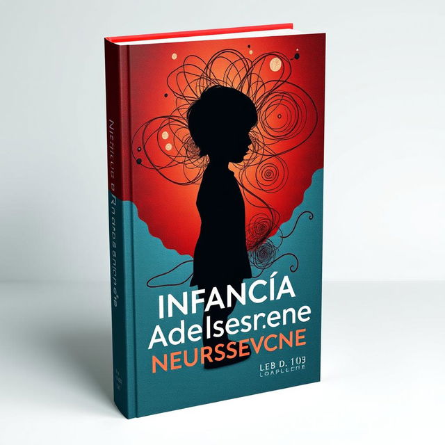 A book cover design featuring a symbolic representation of childhood and adolescence intertwined with elements of obsessive neuroses