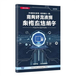 A modern and sleek book cover design for "Advanced Application of Office Software (Fourth Edition): AI Intelligent Office"