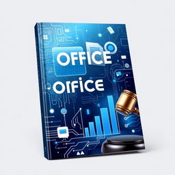 A sleek, modern book cover design that visually represents the theme of intelligent office applications using AI and WPS tools