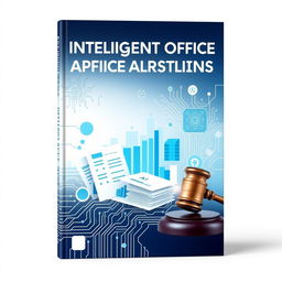 A sleek, modern book cover design that visually represents the theme of intelligent office applications using AI and WPS tools