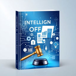 A sleek, modern book cover design that visually represents the theme of intelligent office applications using AI and WPS tools