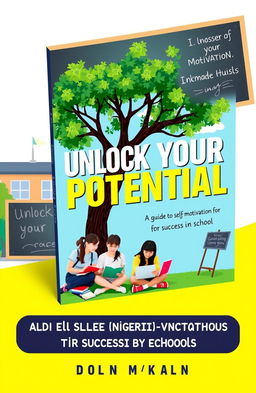 Cover design for an eBook titled 'Unlock Your Potential: A Guide to Self-Motivation for Success in School'