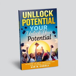 Design an eBook cover titled 'Unlock Your Potential: A Guide to Self-Motivation for Success in School'