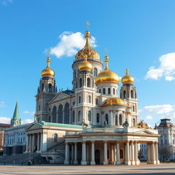 Photorealistic depiction of the most famous architectural landmarks of Kyiv, Ukraine