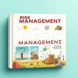 A book cover featuring illustrations that depict the concept of risk management