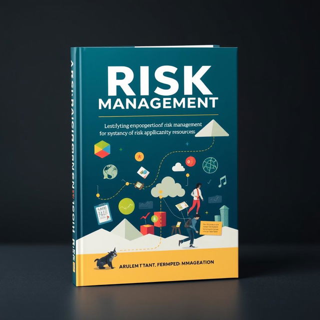 A book cover showcasing the versatility of risk management through visual elements