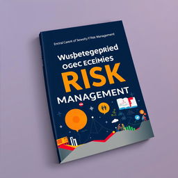 A book cover showcasing the versatility of risk management through visual elements