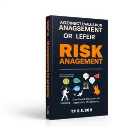 A book cover showcasing the versatility of risk management through visual elements