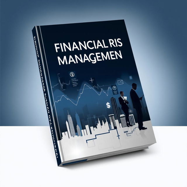 A book cover for Financial Risk Management featuring a sophisticated and professional design