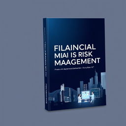 A book cover for Financial Risk Management featuring a sophisticated and professional design