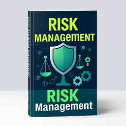 A compelling book cover for Risk Management that encapsulates the essence of identifying, evaluating, and addressing risks