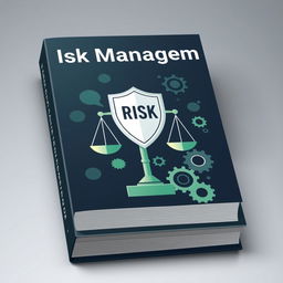 A compelling book cover for Risk Management that encapsulates the essence of identifying, evaluating, and addressing risks