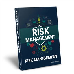 A compelling book cover for Risk Management that encapsulates the essence of identifying, evaluating, and addressing risks