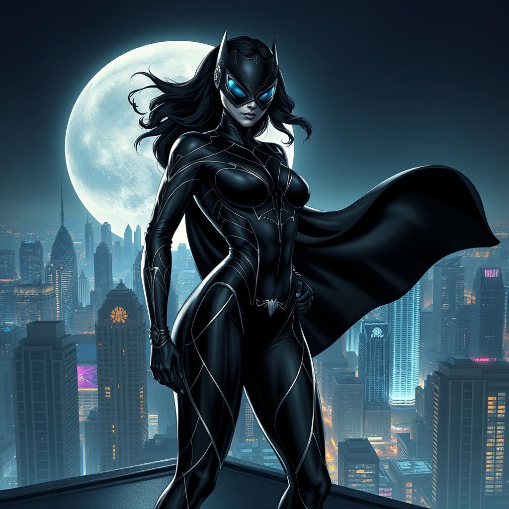 A powerful and enigmatic superhero named Teia Negra