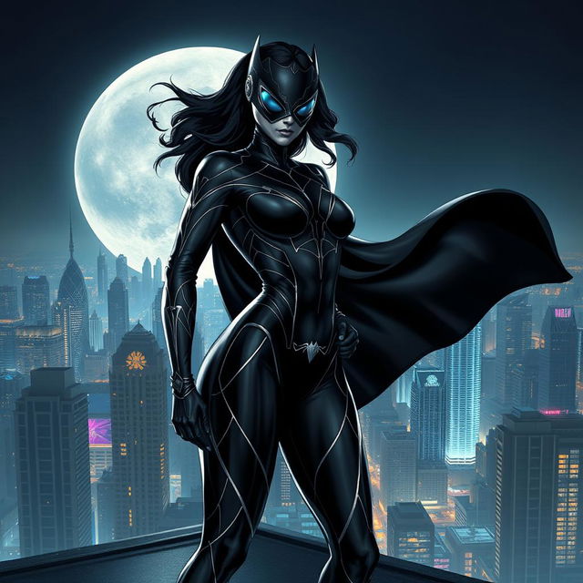A powerful and enigmatic superhero named Teia Negra