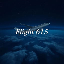 A modern commercial airplane flying serenely over a vast ocean at night